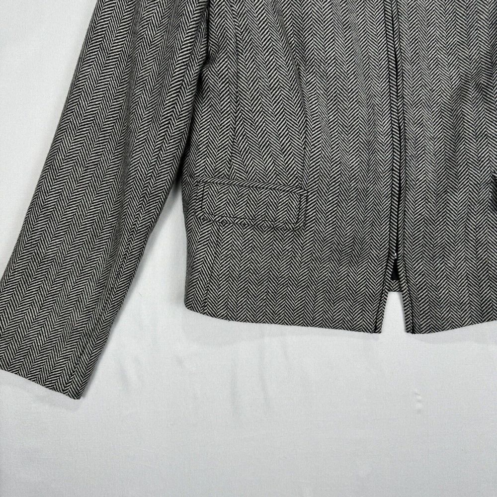 Banana Republic Wool Blend Twill Jacket Womens Petite Size 10 Zip Dress Jacket - Picture 7 of 14